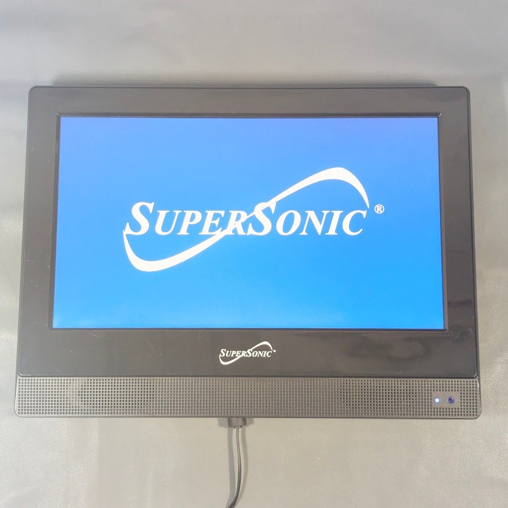 Supersonic SC-1311 13.3in LED TV HDMI VGA USB Monitor With Mount, No Remote